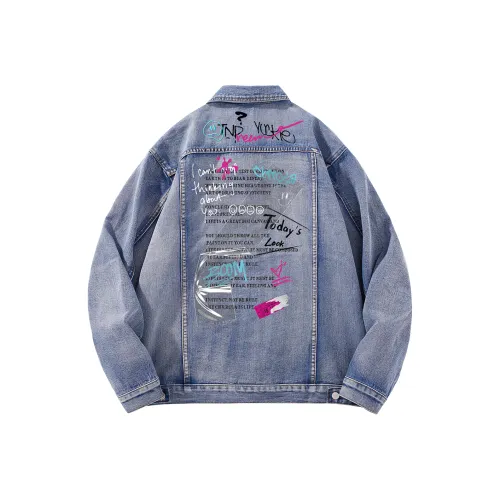 CHRROTA Denim Jackets Women's Blue