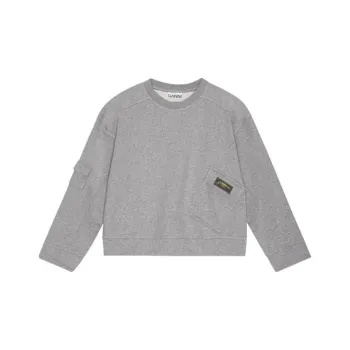 GANNI Crewneck Oversized Sweatshirt