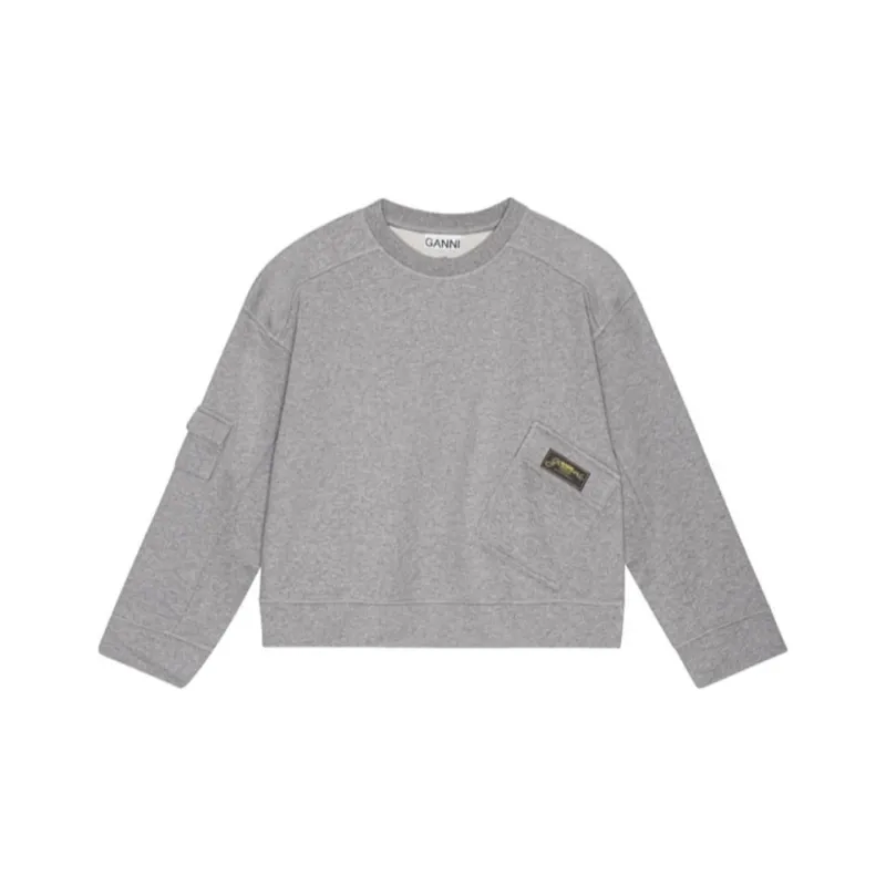 GANNI Crewneck Oversized Sweatshirt-0