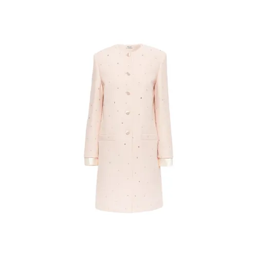 MIU MIU Coats Women's Egg White Stone Color