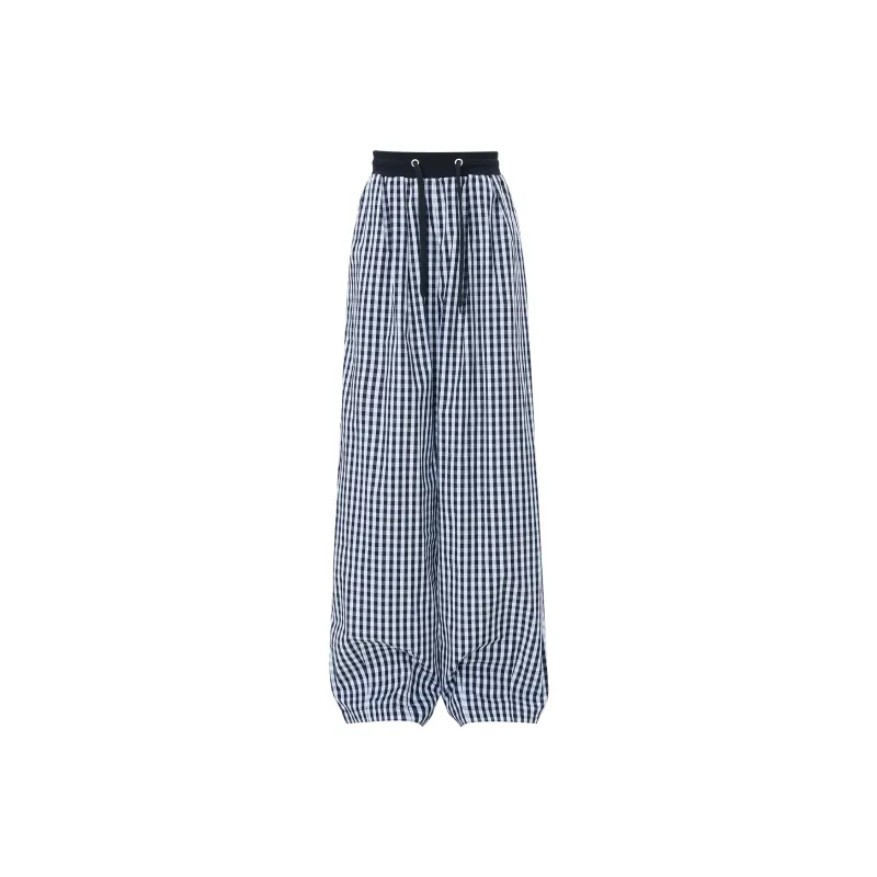 FHMY Casual Pants Women's Black White-3
