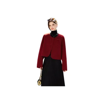 TOUCH Cropped Coats Women's Red