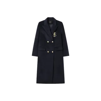 LOUISY AO Coats Women's Navy Blue