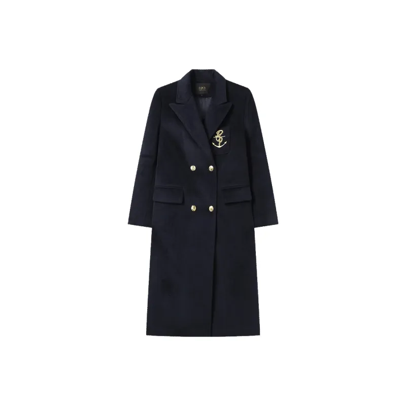 LOUISY AO Coats Women's Navy Blue-0