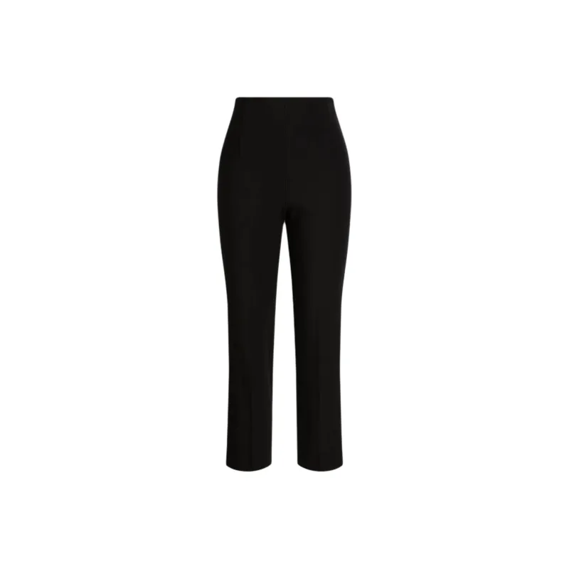 SCANLAN THEODORE Italian Highwaist Slim Trouser Casual Pants Women's Black-0