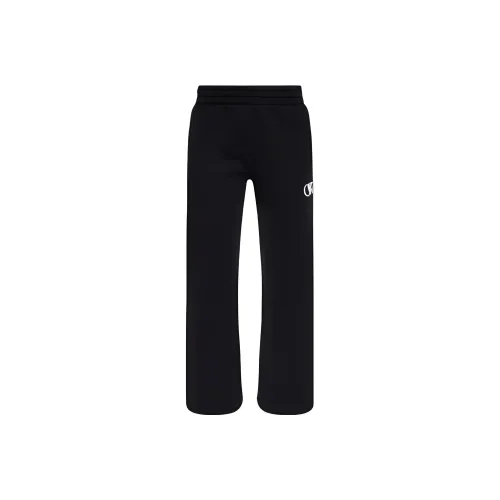 OFF WHITE Logo Embroidered Straight Leg Pants