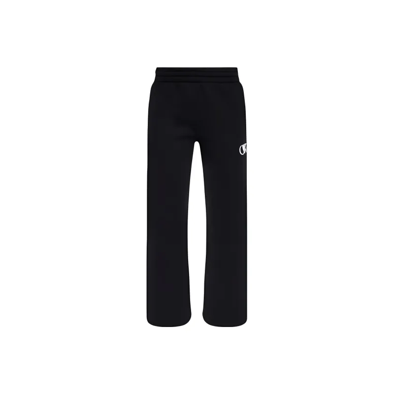 OFF WHITE Logo Embroidered Straight Leg Pants-0