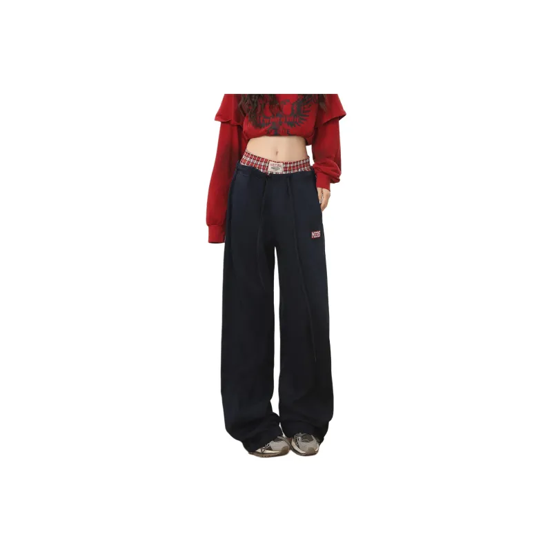 Rose Casual Pants Women's Navy Blue-0
