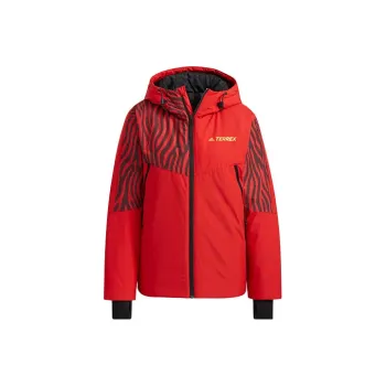 Adidas Puffer Jacket Women's Red