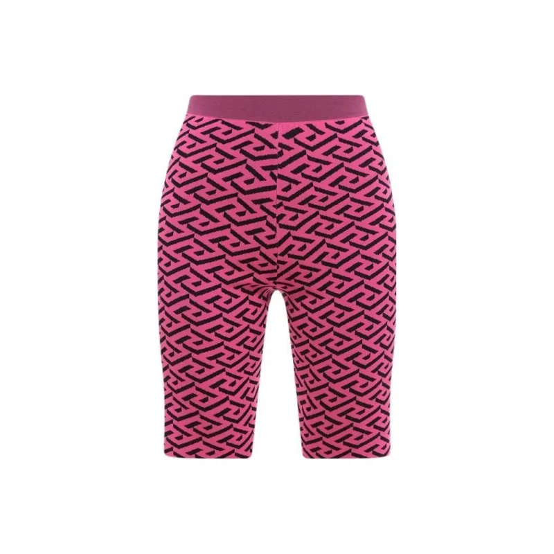 VERSACE FW22 Leggings Women's Rose Red-0