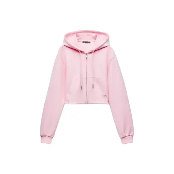 ZARA Sweatshirt Women's Light Pink Red