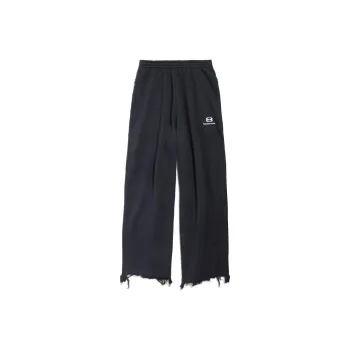 Balenciaga SS24 Casual Pants Loose Fit Women's Black