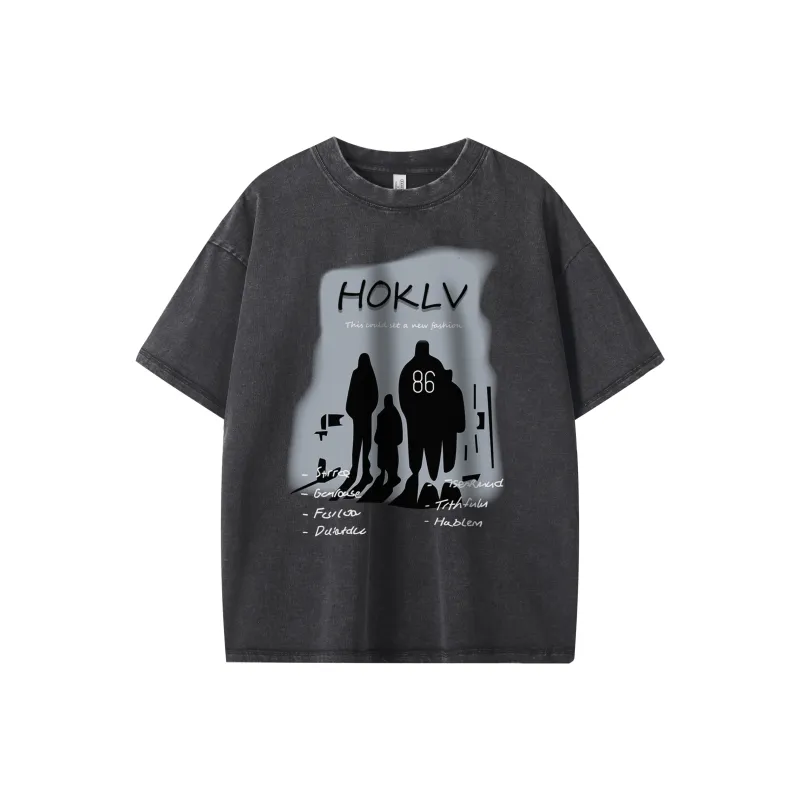 HOKLV T Shirts Unisex-0