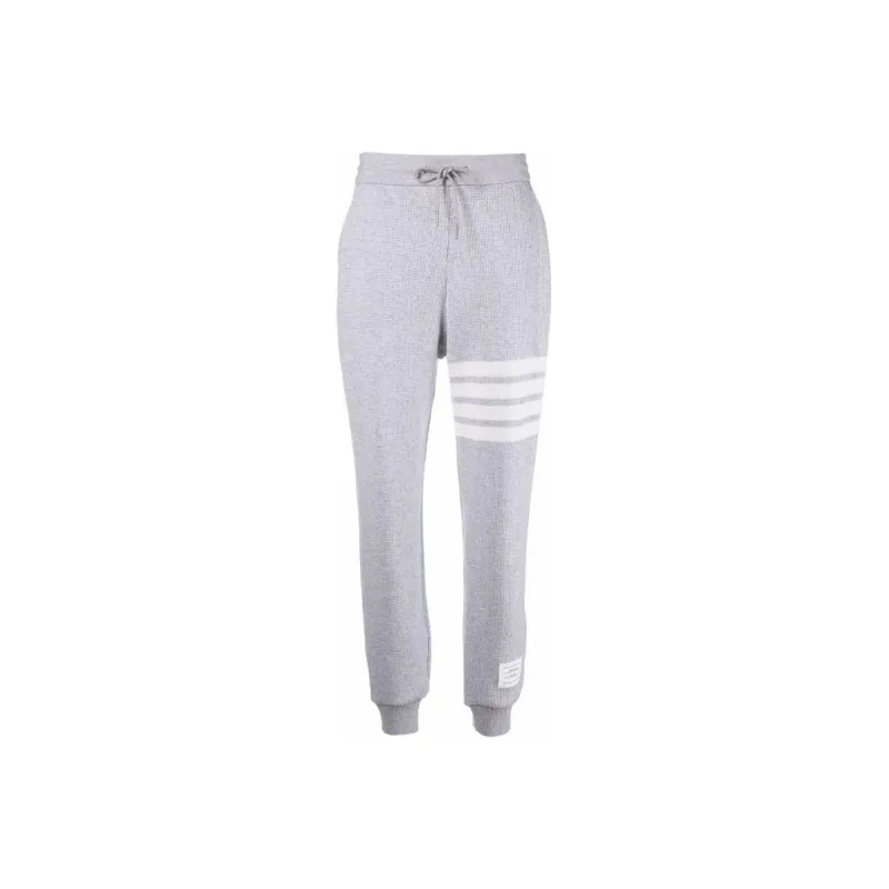 THOM BROWNE Knitted Sweatpants Women's Gray-0