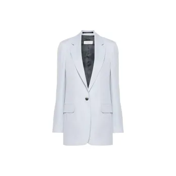 DRIES VAN NOTEN Single-breasted Cotton Blazer