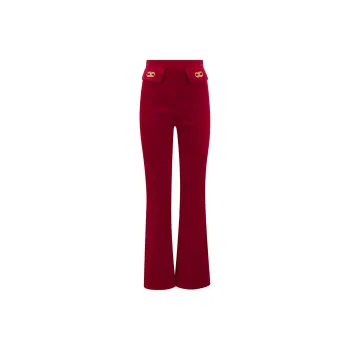 Elisabetta Franchi FW22 Pants Women's Red