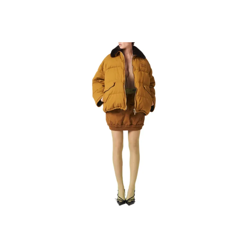 MIU MIU FW23 Down Jacket Women's Umber-3
