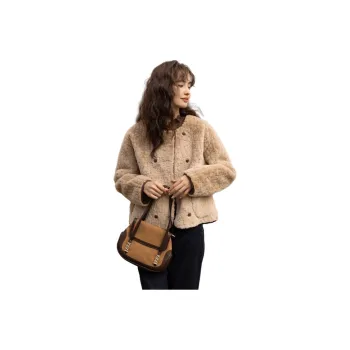 MISHOW Velvet feel Coat Women's Khaki