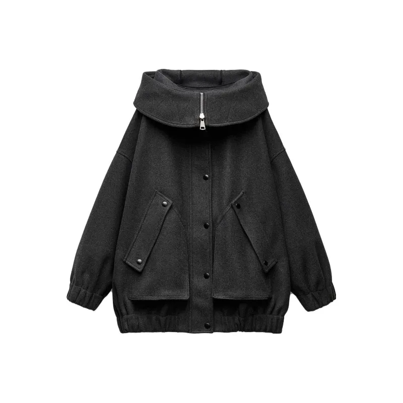 ZARA Parka Coats Women's Black-0