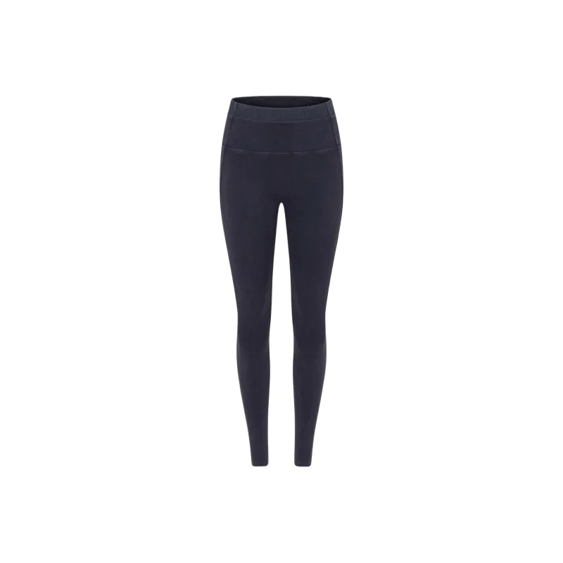 LORNA JANE Weekender Washed Full Length Pocket Leggings Casual Pants Women's Midnight Blue-0