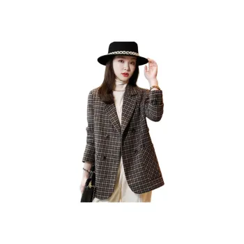 Oudifu Cropped Coat Women's Coffee