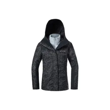 Columbia City Outdoor Collection Waterproof And Windproof To Keep Warm Windbreaker Jacket Women's Black