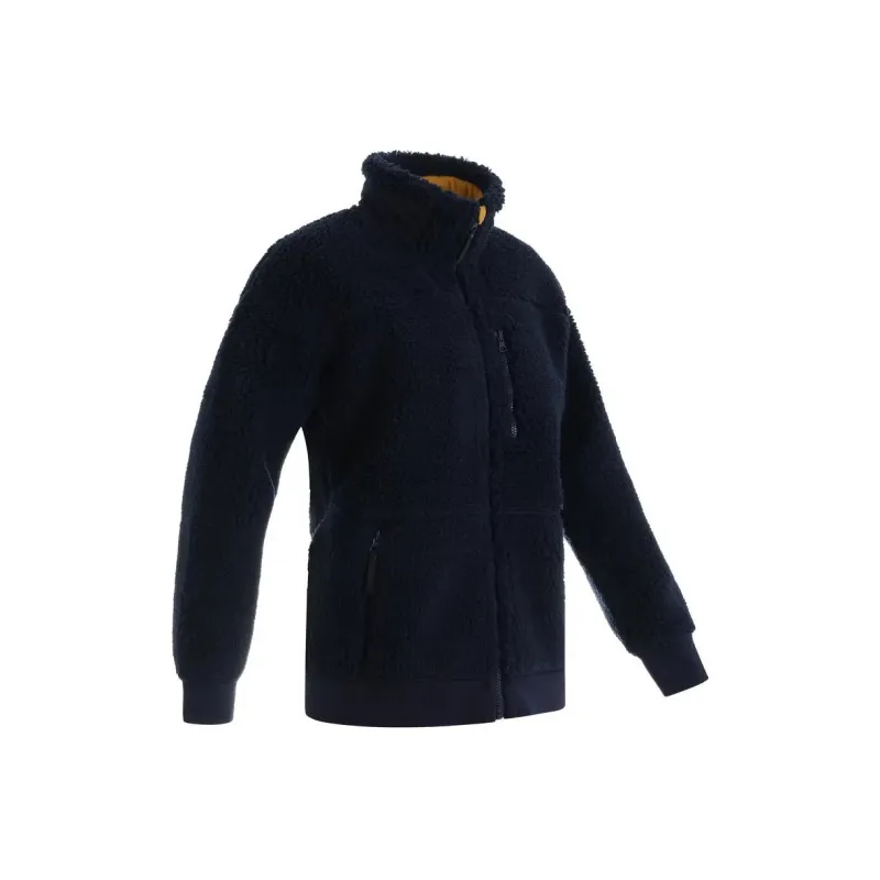 DECATHLON Velvet-feel Coat Women's Blue Black-0