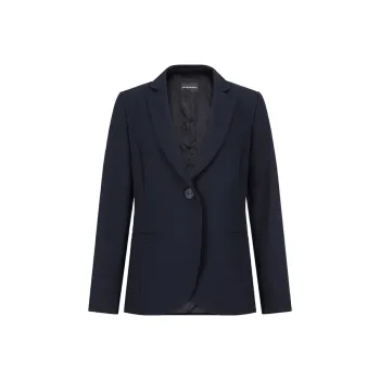 EMPORIO ARMANI SS23 Business Suits Coats Women's Dark Blue