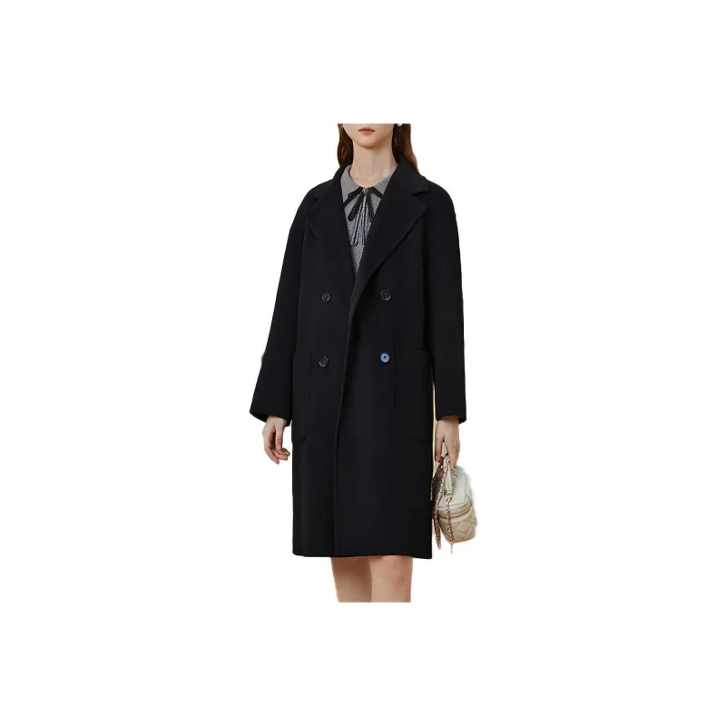 KBNE Coats Women's Navy Blue-0