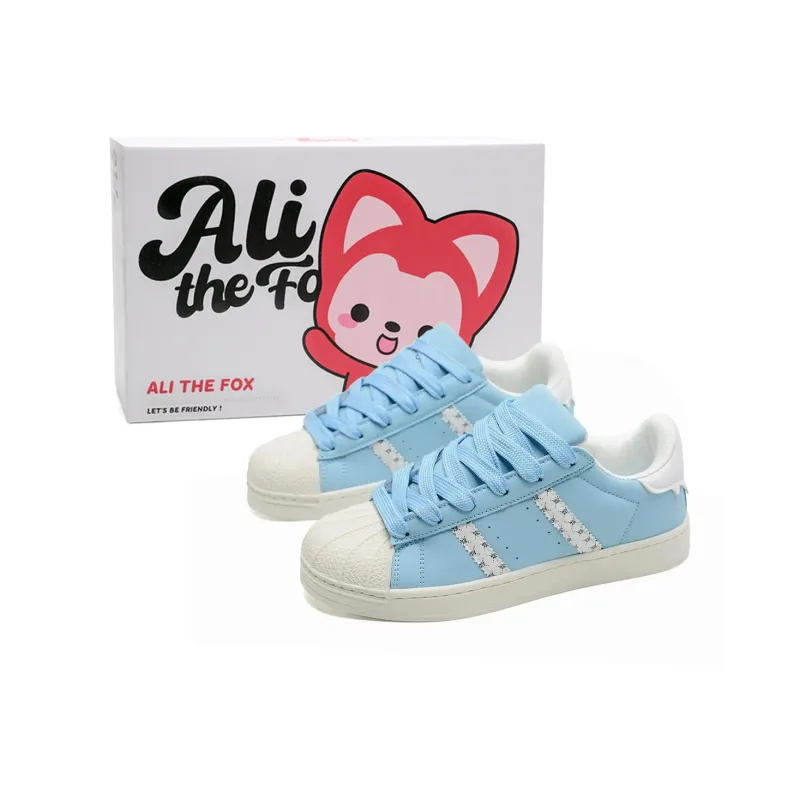 ALI THE FOX Anti Slip Wear Resistant Low Top Skateboard Shoes Unisex-7