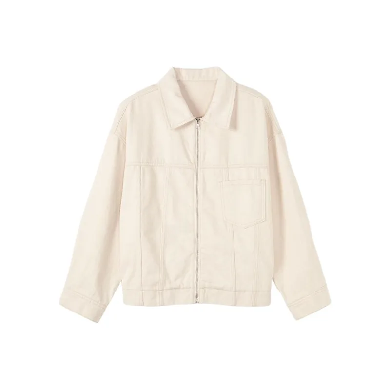 Demana Denim Jacket Women's Ecru-0