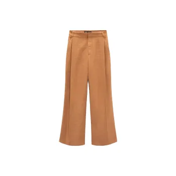 ZARA Casual Pants Women's Deep Brick Red