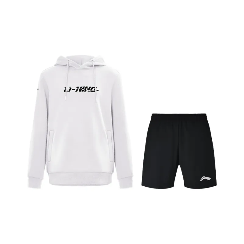 LiNing Casual Sportswear Unisex White Black-0