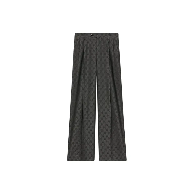 GUCCI Gg Logo print Trousers-0