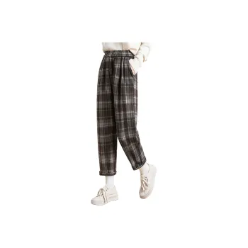 Cypress House Casual Pants Women's Dark Coffee Plaid
