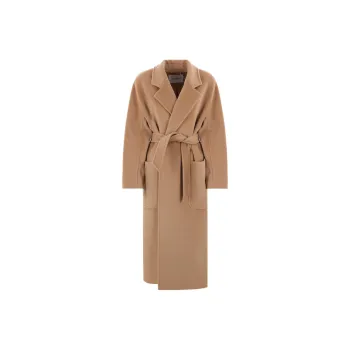MaxMara Belted Long Sleeved Coat