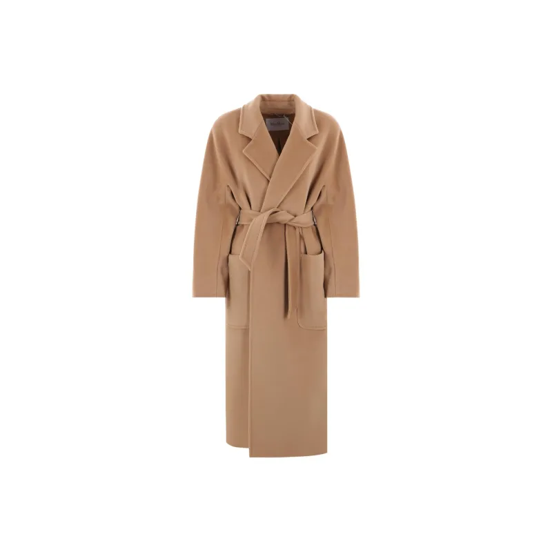 MaxMara Belted Long Sleeved Coat-0