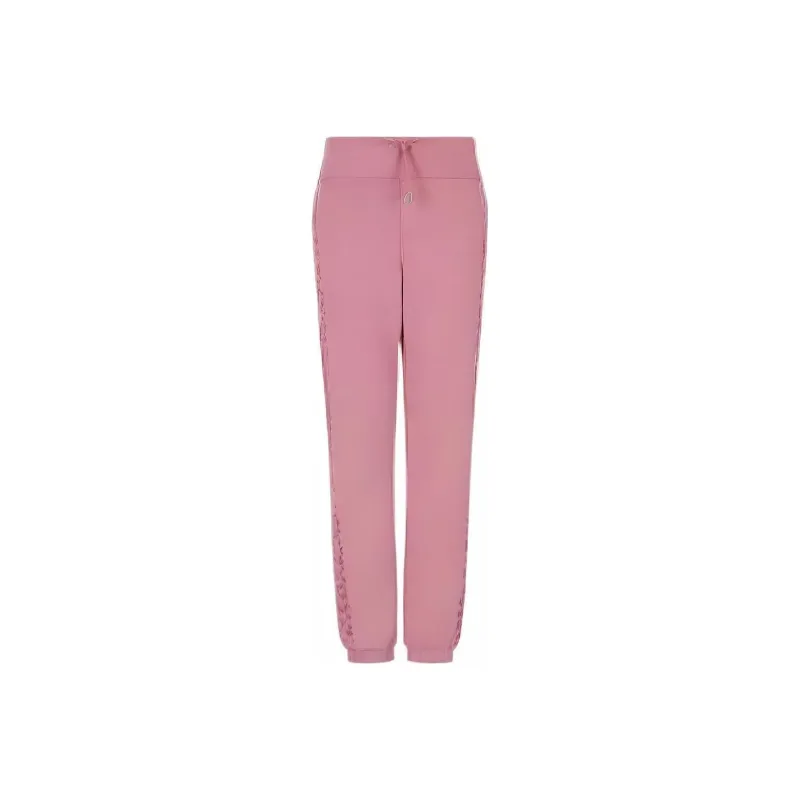EMPORIO ARMANI EA7 Knitted Sweatpants Women's Pink-0