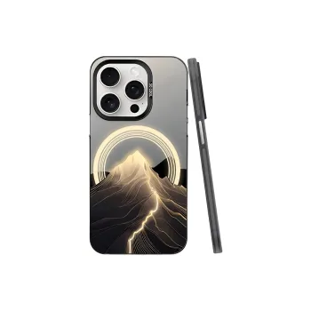 Wei Xin Acrylic Material Gold Peaks Phone Cases Compatible With IPhone 16/15 Pro Max/Apple 13/14 Pro/Max