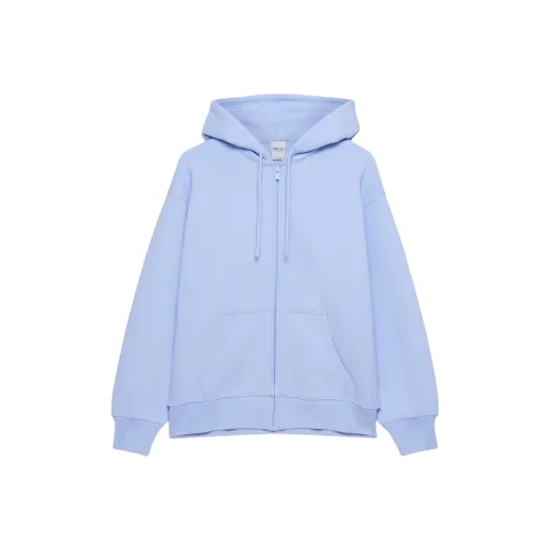 ARITZIA Cozy Sweatfleece Boyfriend Zip Hoodie Sweatshirt Women's Dayflower Blue/Commelina Blue