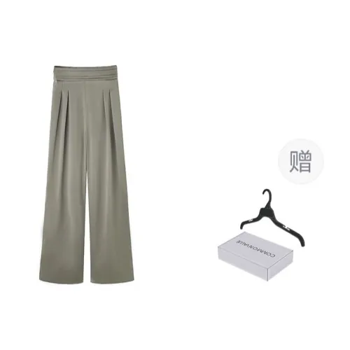 COMMON VALUE 'Zen Pāra' Casual Pants Women's Enamel Green