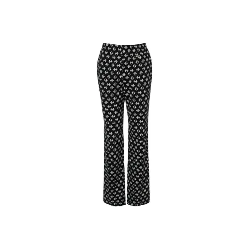 LOFT SHINE SS22 Flared Pants Moderate Casual Pants Women's Black