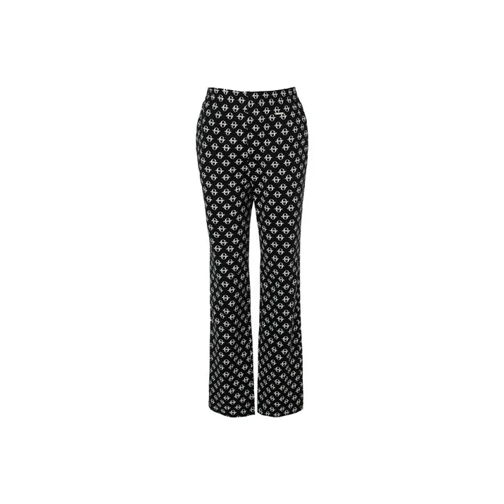 LOFT SHINE SS22 Flared Pants Moderate Casual Pants Women's Black-0