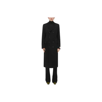 Bottega Veneta Double Breasted Regular Fit Coat