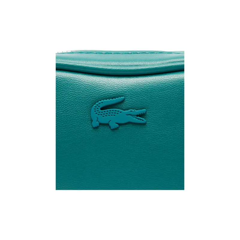 LACOSTE Cow Leather Coin Purse Women's Blue Green-1