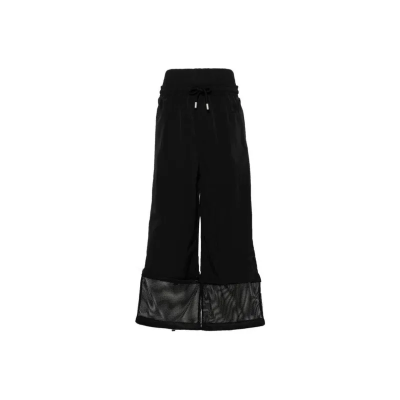 OFF-WHITE Drawstring Wide Leg Trousers-0