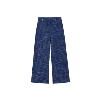 Maje Wide leg Tweed Trousers