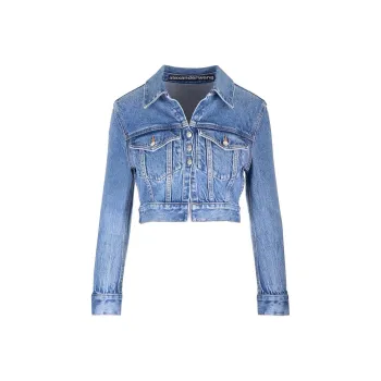 Alexander Wang Shrunken Denim Jacket