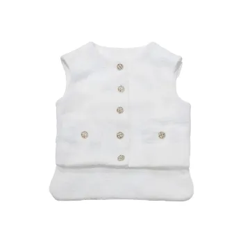 CHANEL 22 Fall And Winter 22S Vest Women's White