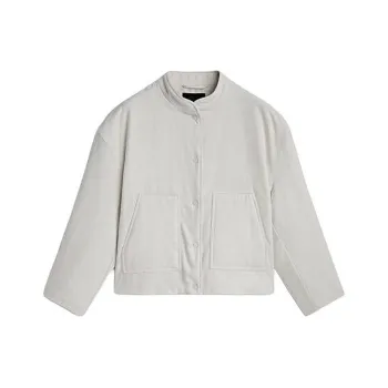 Massimo Dutti Puffer Jacket Women's Ecru